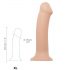 / Strap-on-me XL - podwójnej warstwy realistyczny dildo - extra duży (naturalny)