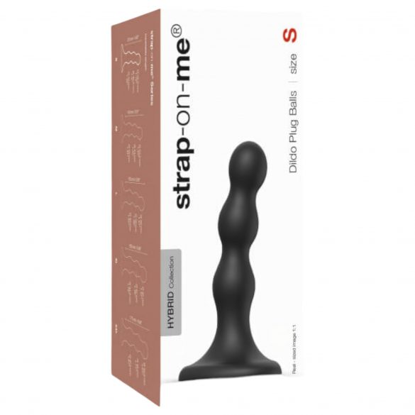 Strap-on-me Balls S - kuliste dildo z nóżkami (czarne) 