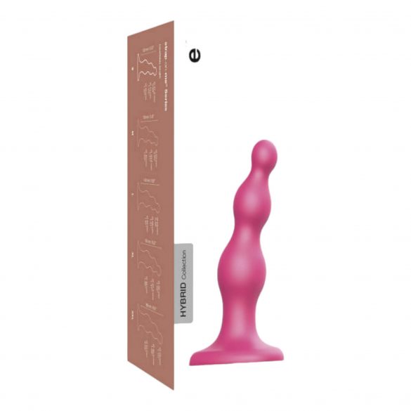 Strap-on-me Beads S - dildo z koralikami na pasku (różowy) 