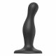 Strap-on-me Curvy S - faliste dildo ze stopką (czarne) 