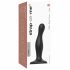 Strap-on-me Curvy S - faliste dildo ze stopką (czarne) 