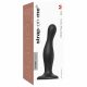 Strap-on-me Curvy M - faliste dildo ze stopą (czarne) 