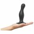 Strap-on-me Curvy M - faliste dildo ze stopą (czarne) 