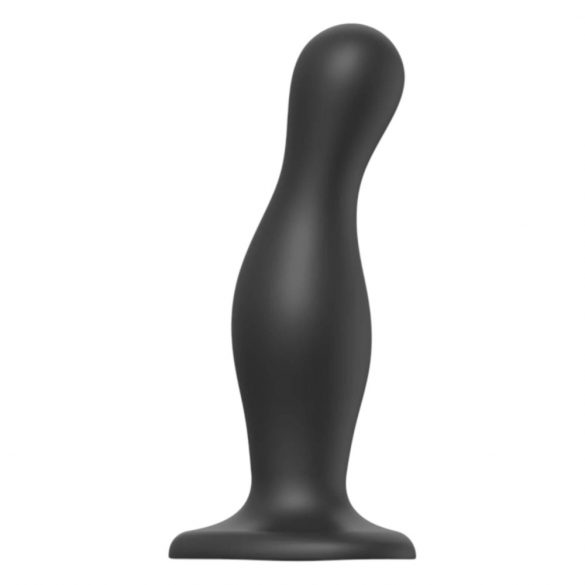 Strap-on-me Curvy L - faliste dildo ze stopką (czarne) 