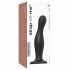 Strap-on-me Curvy L - faliste dildo ze stopką (czarne) 