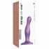 Strap-on-me Curvy S - faliste dildo ze stopką (fioletowe) 