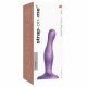 Strap-on-me Curvy S - faliste dildo ze stopką (fioletowe) 