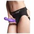 Strap-on-me Curvy S - faliste dildo ze stopką (fioletowe) 