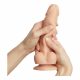 Strap-on-me M - dwuwarstwowe, realistyczne dildo ze stopami (naturalne) 