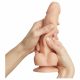 Strap-on-me M - dwuwarstwowe, realistyczne dildo ze stopami (naturalne) 