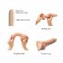 Strap-on-me M - dwuwarstwowe, realistyczne dildo ze stopami (naturalne) 