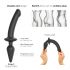 / Strap-on-me Switch Semi-Realistic S - 2w1 silikonowy dildo (czarny)