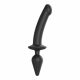 Strap-on-me Swith Semi-Realistic XXL - silikonowe dildo 2 w 1 (czarne) 