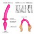 Strap-on-me Swith Semi-Realistic S - silikonowe dildo 2 w 1 (różowe) 