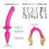 Strap-on-me Swith Semi-Realistic S - silikonowe dildo 2 w 1 (różowe) 