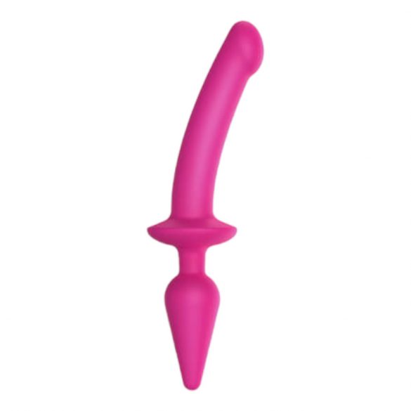 Strap-on-me Swith Semi-Realistic L - silikonowe dildo 2 w 1 (różowe) 