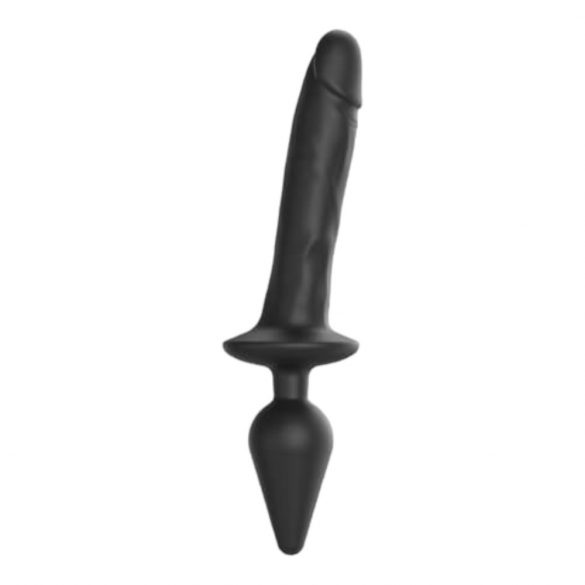 Strap-on-me Swith Realistic XXL - silikonowe dildo 2 w 1 (czarne) 