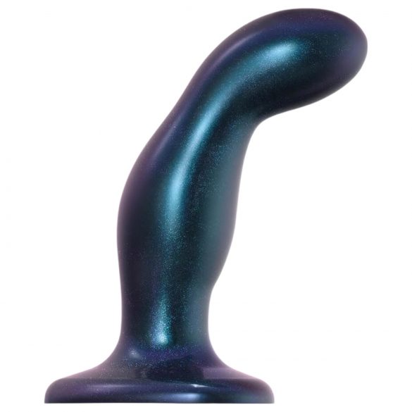 Strap-on-me Snaky M - zakrzywiony dildo analne (metaliczny niebieski)