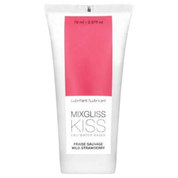 Mixgliss Kiss Wild - lubrykant na bazie wody - truskawka (70ml)