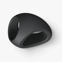   Love to Love Flux - silikonowy pierścień na penisa (czarny)