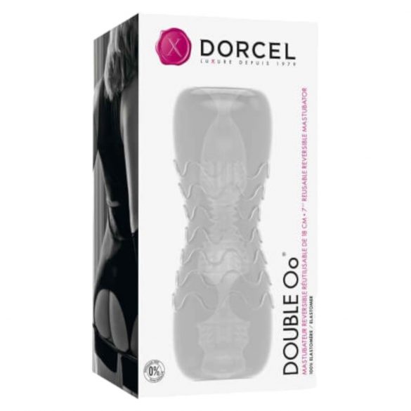 Dorcel Double Oo - masturbator dla mężczyzn (półprzezroczysty) 