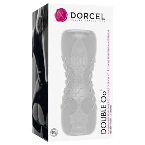 Dorcel Double Oo - masturbator dla mężczyzn (półprzezroczysty) 