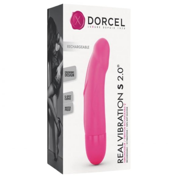 Dorcel Real Vibration S 2.0 - wibrujący akumulatorowy różowy