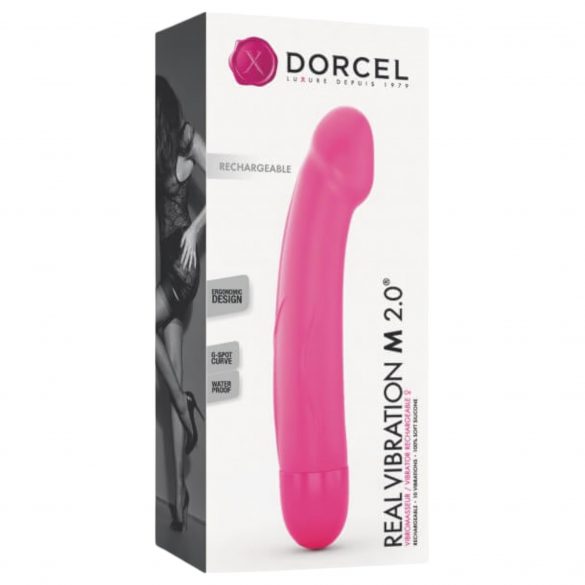 Dorcel Real Vibration M 2.0 - wibrator z akumulatorem (różowy) 