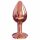 Dorcel Diamond Plug S - aluminiowe dildo analne - małe (różowe złoto) 