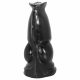 AnimHole Wolf - dildo z penisem wilka - 21 cm (czarny) 