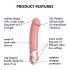 Satisfyer Master - wodoodporny, akumulatorowy wibrator (naturalny)