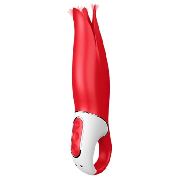 Satisfyer Power Flower - wodoodporny wibrator (czerwony)