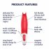 Satisfyer Power Flower - akumulatorowy, wodoodporny wibrator (czerwony)