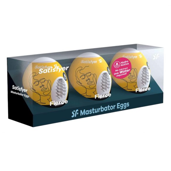 Satisfyer Egg Fierce - zestaw jajeczek do masturbacji (3 szt.) 