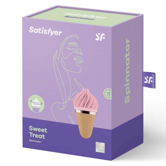 Satisfyer Sweet Treat - bezprzewodowy obrotowy wibrator łechtaczkowy (różowo-brązowy)