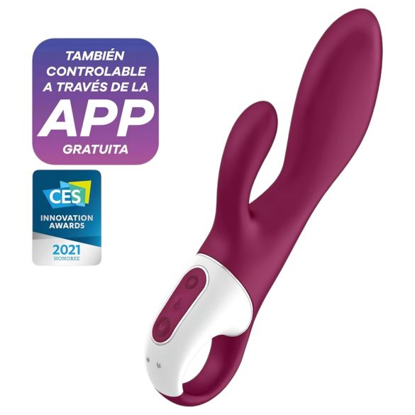 Satisfyer Heated Affair - podgrzewany wibrator z ramieniem do stymulacji łechtaczki (czerwony)