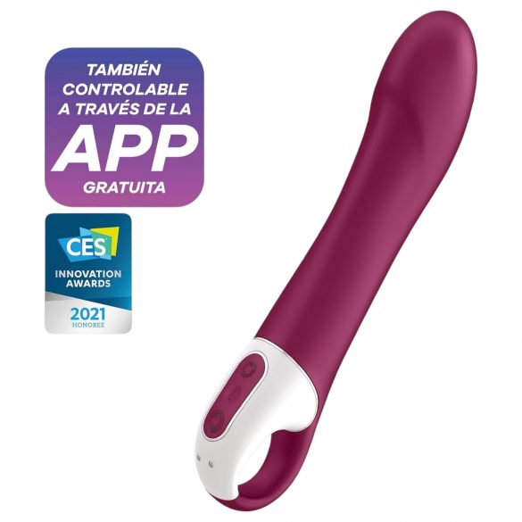 Satisfyer Big Heat - ładowalny wibrator punktu G (czerwony) 