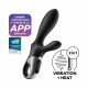 Satisfyer Heat Climax+ - inteligentny, rozgrzewający wibrator analny z dźwignią (czarny) 