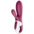 Satisfyer Hot Bunny - inteligentny podgrzewany wibrator z ramieniem do stymulacji łechtaczki (czerwony)