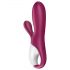 Satisfyer Hot Bunny - inteligentny podgrzewany wibrator z ramieniem do stymulacji łechtaczki (czerwony)