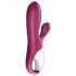 Satisfyer Hot Bunny - inteligentny podgrzewany wibrator z ramieniem do stymulacji łechtaczki (czerwony)