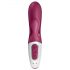 Satisfyer Hot Bunny - inteligentny podgrzewany wibrator z ramieniem do stymulacji łechtaczki (czerwony)