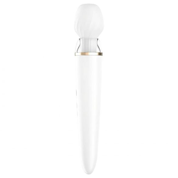 Satisfyer Double Wand-er - inteligentny masażer wibrator (biały)