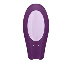   Satisfyer Double Joy - inteligentny, wodoodporny wibrator z możliwością ładowania (fioletowy)