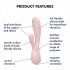 Satisfyer Mono Flex - inteligentny wodoodporny wibrator (blady róż)