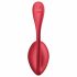 Satisfyer Shiny Petal - jajko wibrujące z pilotem (czerwone)