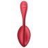 Satisfyer Shiny Petal - wibrujące jajeczko z pilotem (czerwone)