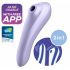 Satisfyer Dual Pleasure - inteligentny wibrator 2 w 1 z akumulatorem (fioletowy) 