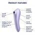 Satisfyer Dual Pleasure - inteligentny wibrator 2 w 1 z akumulatorem (fioletowy) 