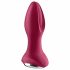 Satisfyer Rotator Plug 2 - bezprzewodowy wibrator analny z koralikami (fuksja) 